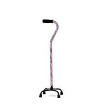 Designer Small Base Quad Cane, Desert - Offset