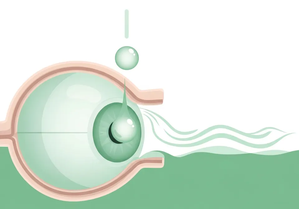 Illustration of how eye health treatment works in the body