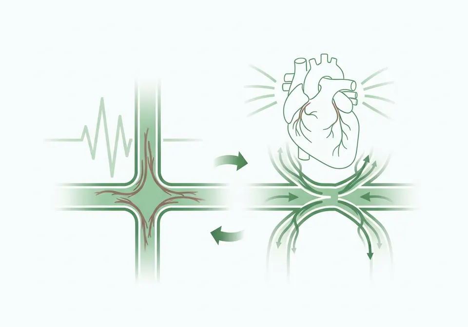 Illustration of how men's health treatment works in the body