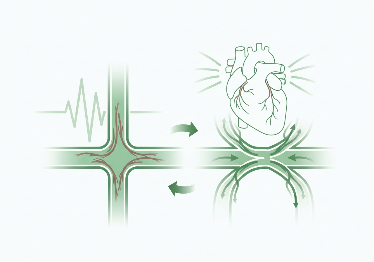 Illustration of how men's health treatment works in the body