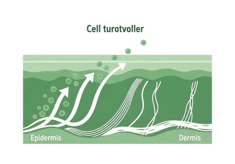 Illustration of how skin health treatment works in the body