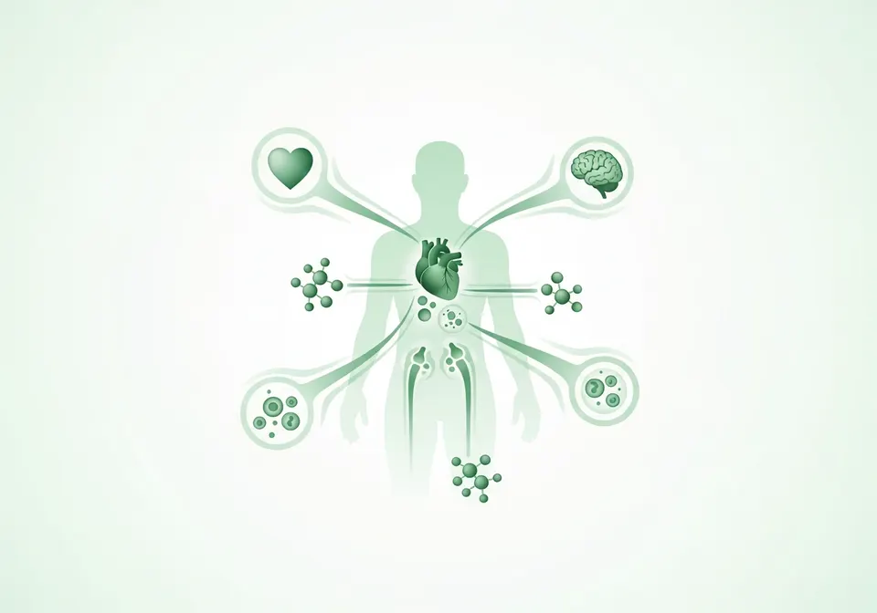 Illustration of how wellness & supplements treatment works in the body