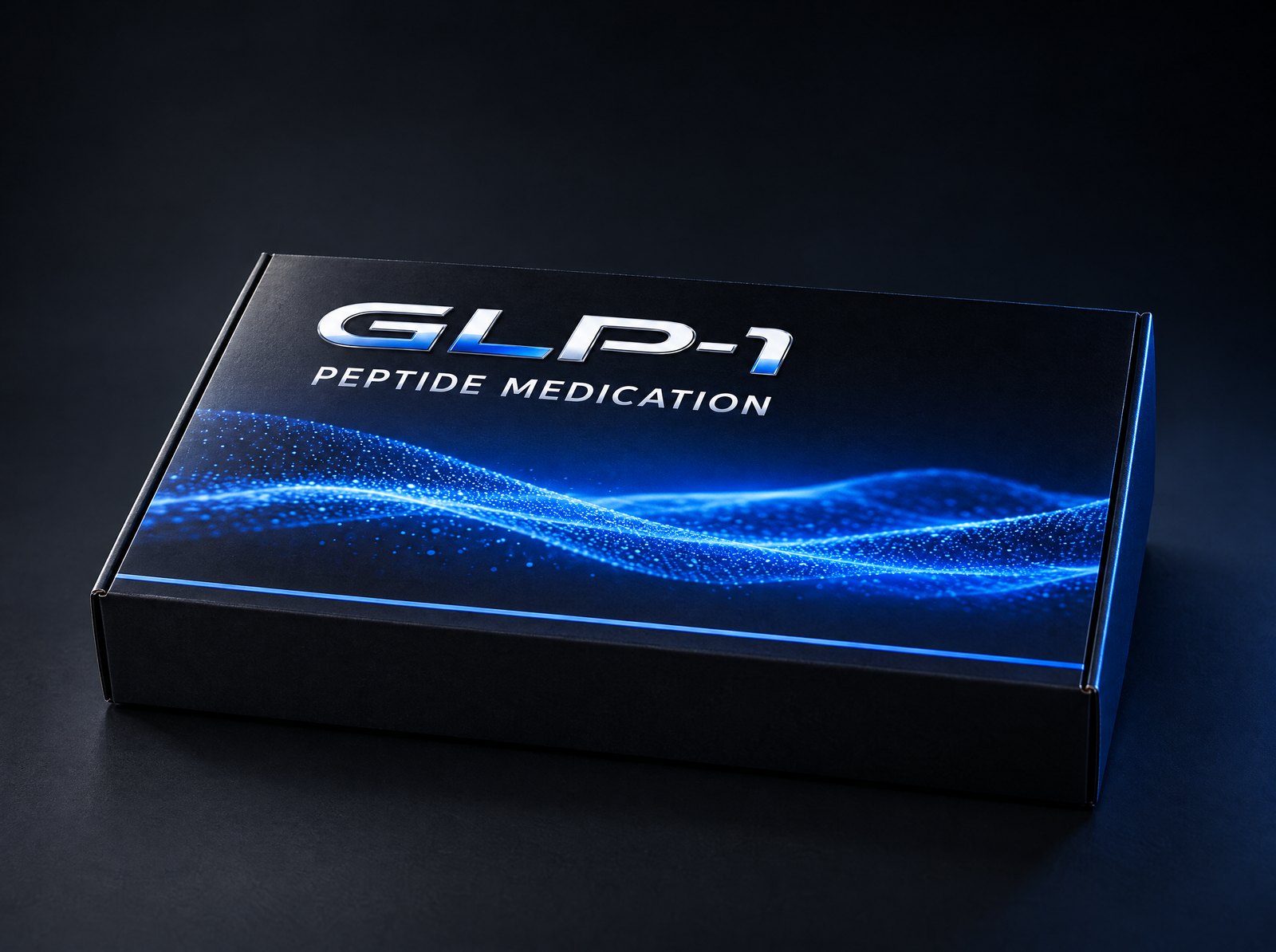 GLP-1 Peptide Medication box, closed